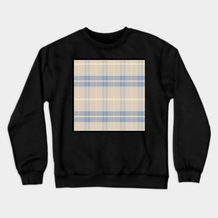 Cottagecore Aesthetic Ossian 1 Hand Drawn Textured Plaid Pattern Crewneck Sweatshirt